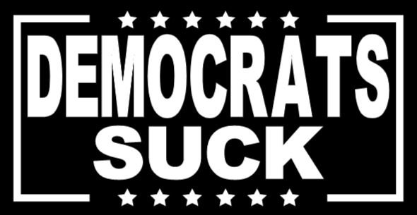 Democrats Suck decal